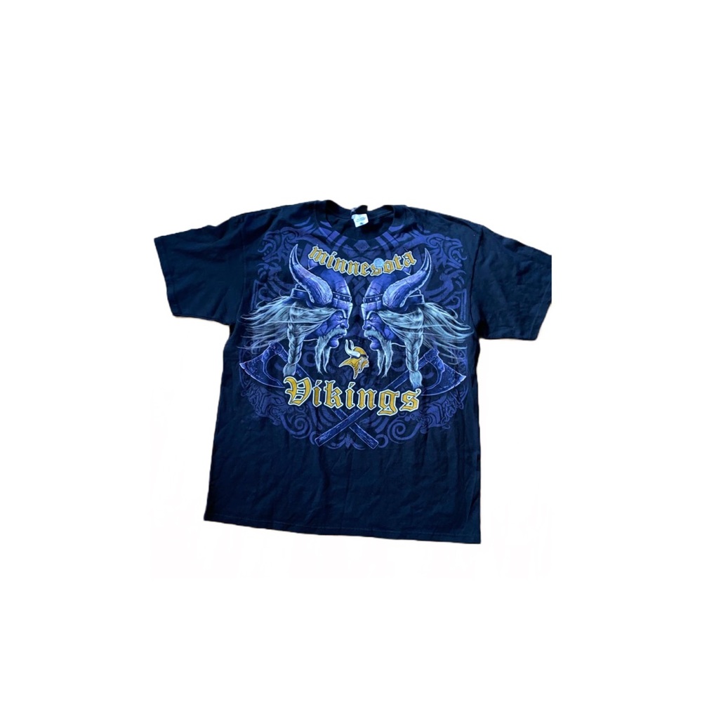 Vintage Minnesota Vikings All Over Print T-shirt